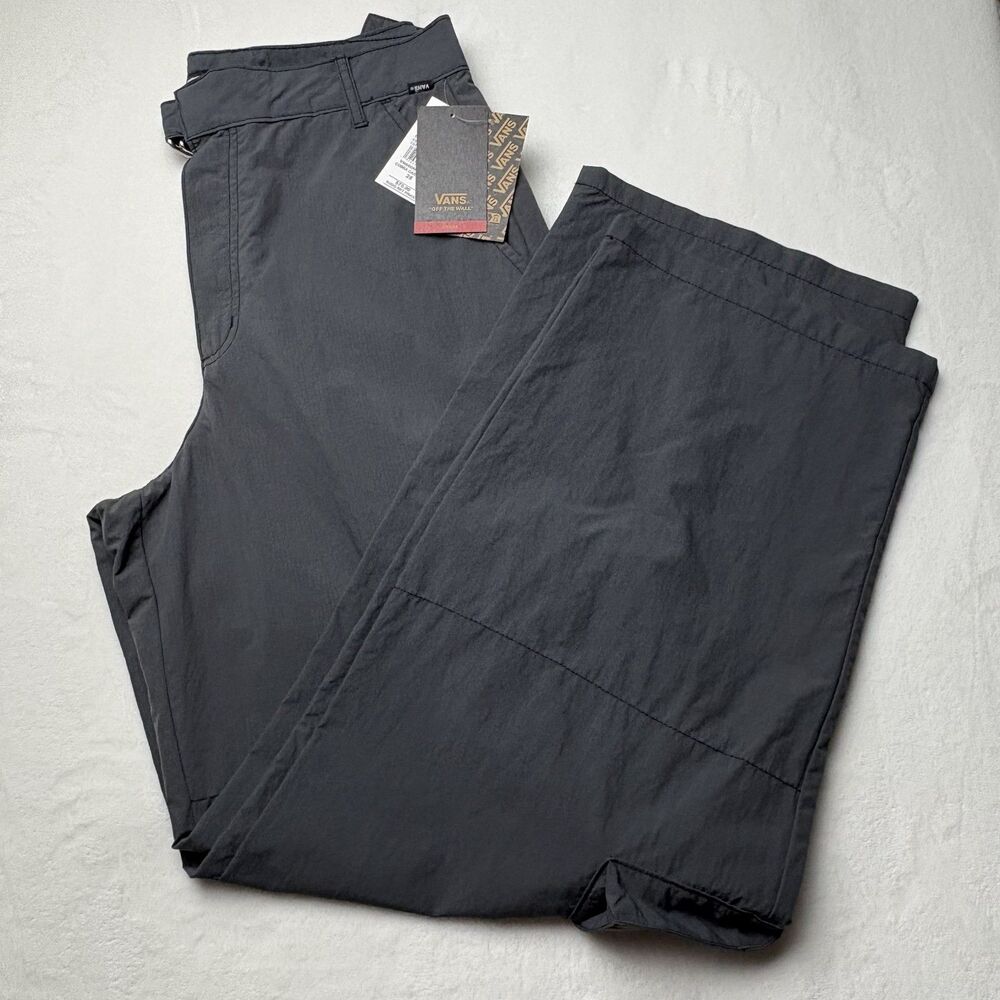 Vans Off The Wall Cobra Baggy Cargo Pants Gray Ripstop Size 28 NWT